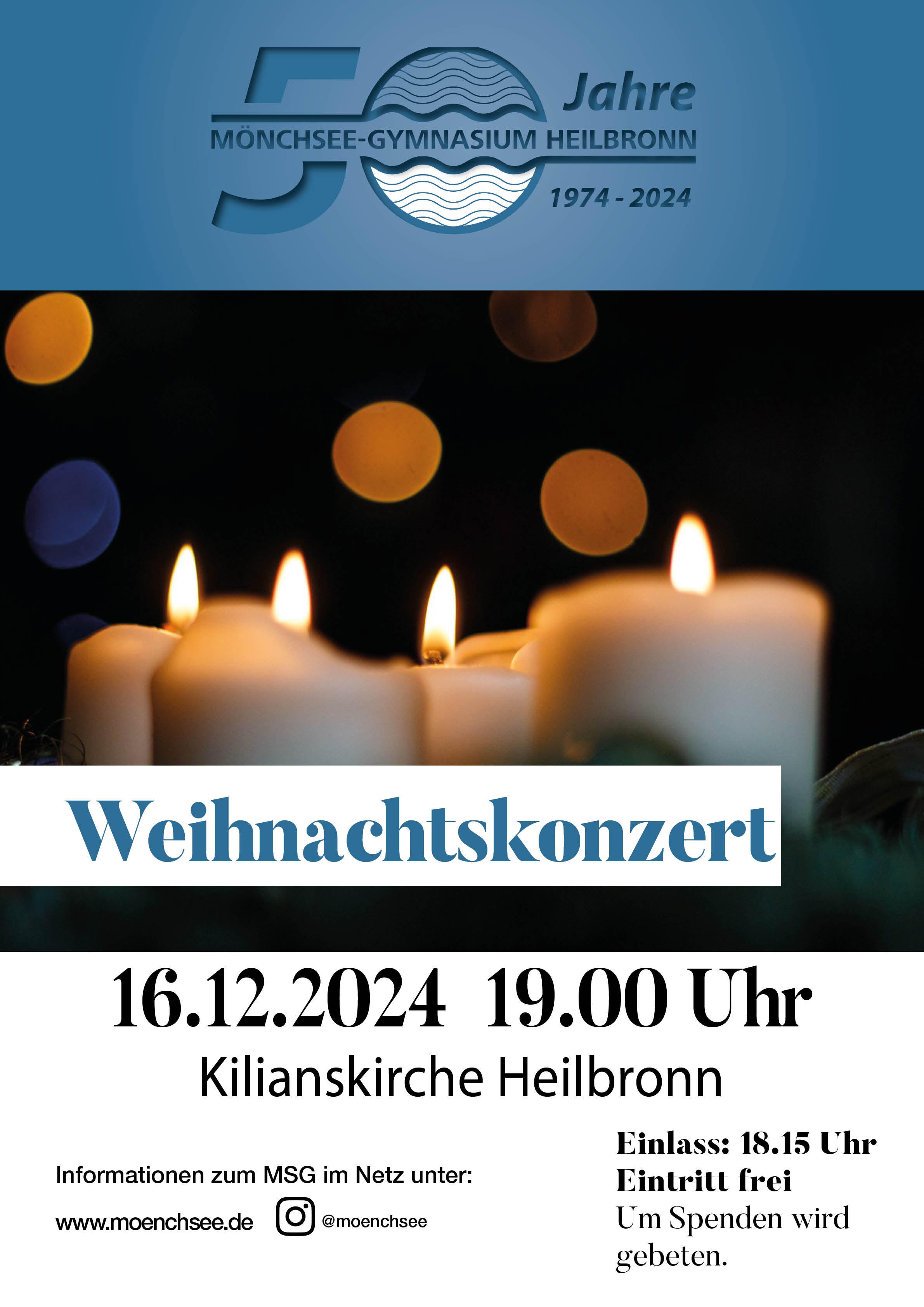 Weihnachtskonzert Plakat A0 2024